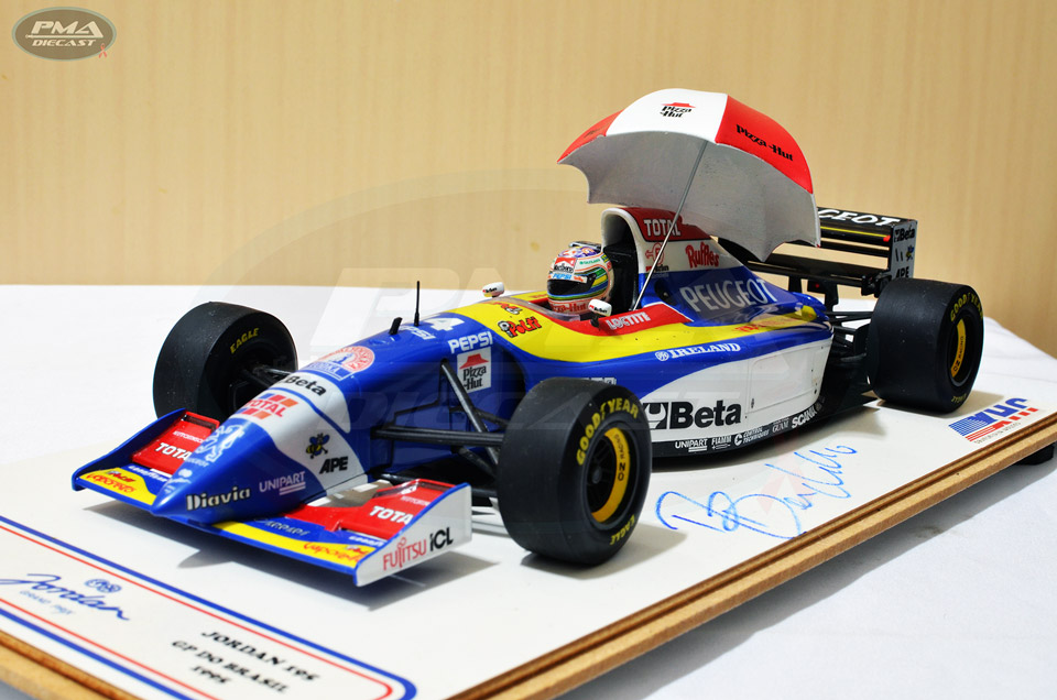 RUBENS BARRICHELLO 1995 JORDAN 195 1:18